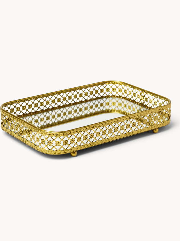 Vassoio con specchio