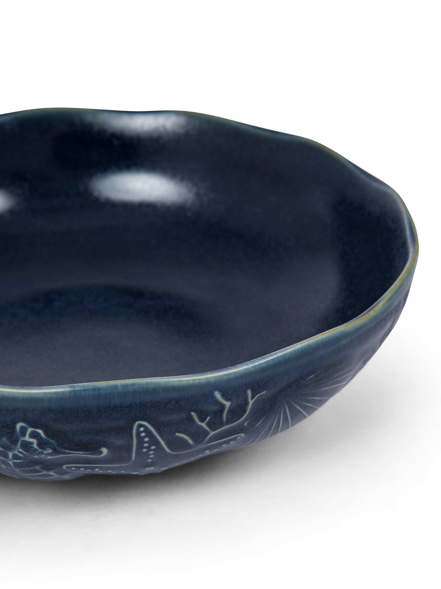 Blue porcelain soup plate, Dark Blue, large image number 1