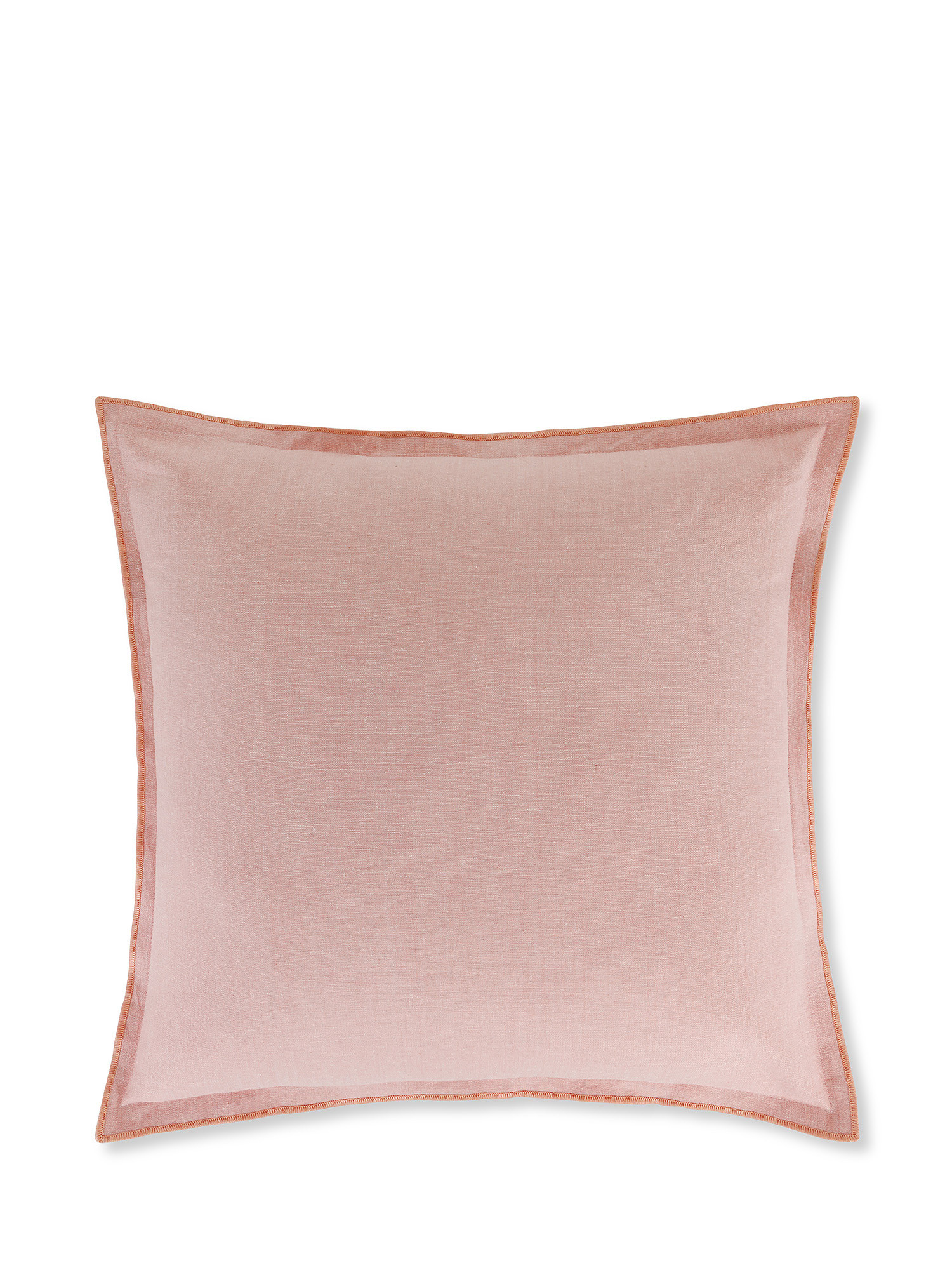 Solid color cotton cushion 45x45cm, Pink, large image number 0