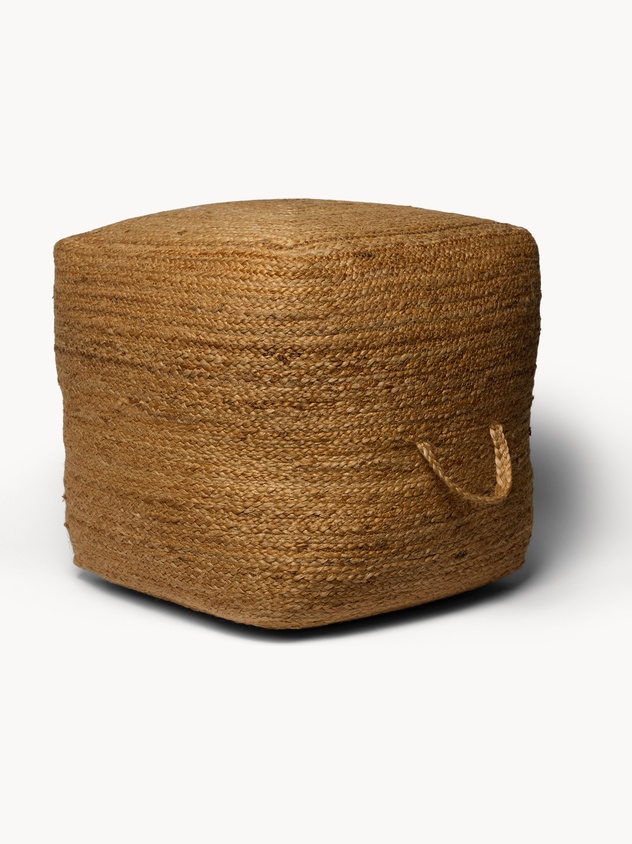 Woven Jute Pouf - Introductory Price