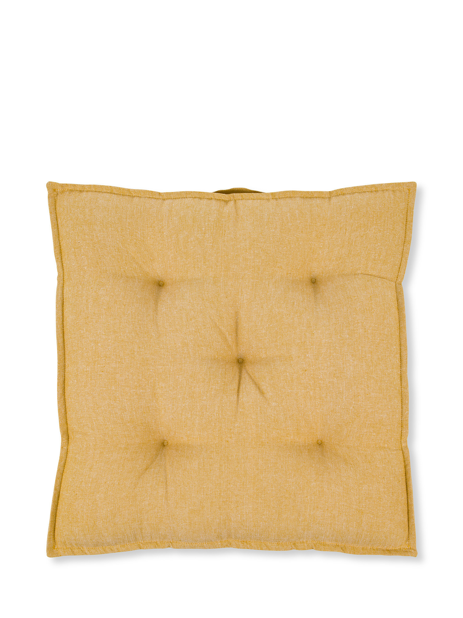 Cuscino in tessuto a materasso, Giallo Ocra, large image number 1