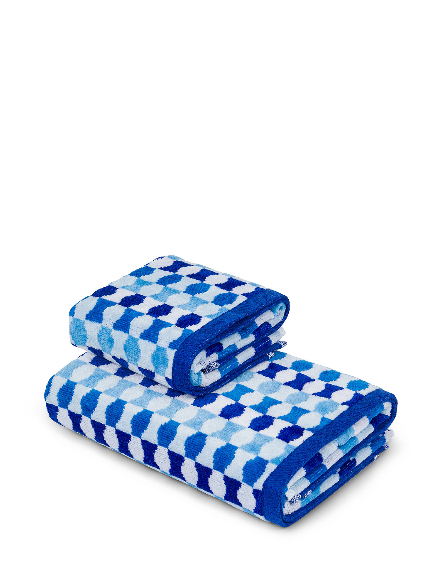 Asciugamano in velour di puro cotone, Multicolor, large image number 0