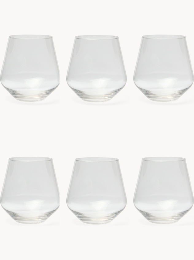 Set of 6 water glasses