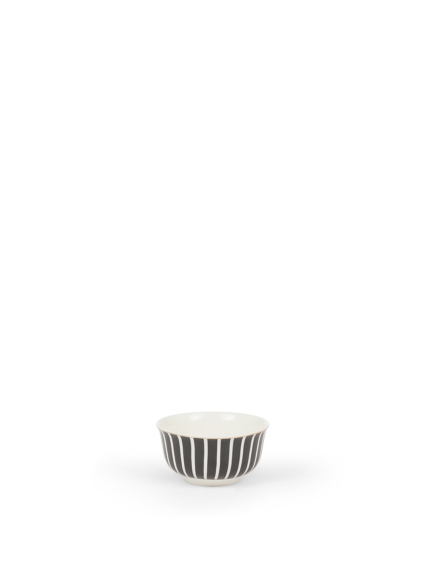 Coppetta new bone china a righe, Bianco, large image number 0