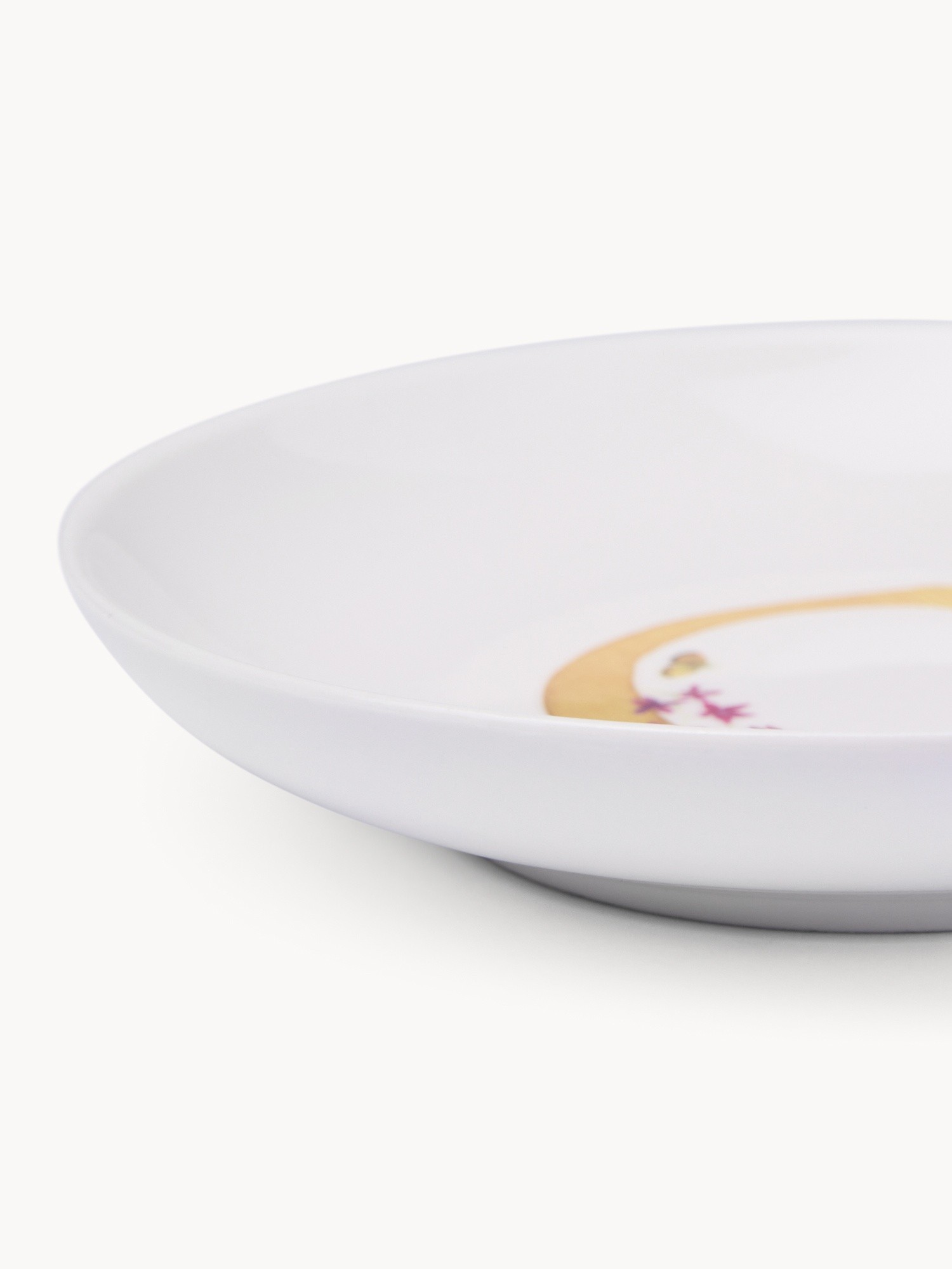 Piattino pane in new bone china lettera C, Bianco, large image number 1