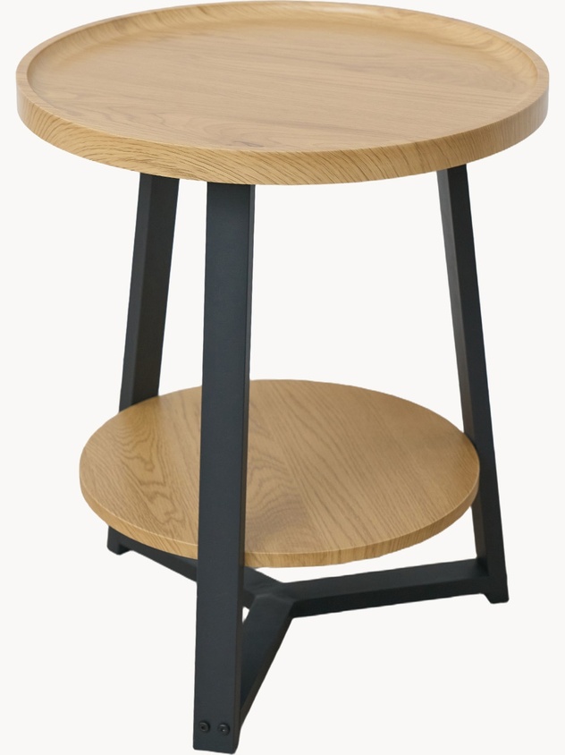 Nordic coffee table with two shelves