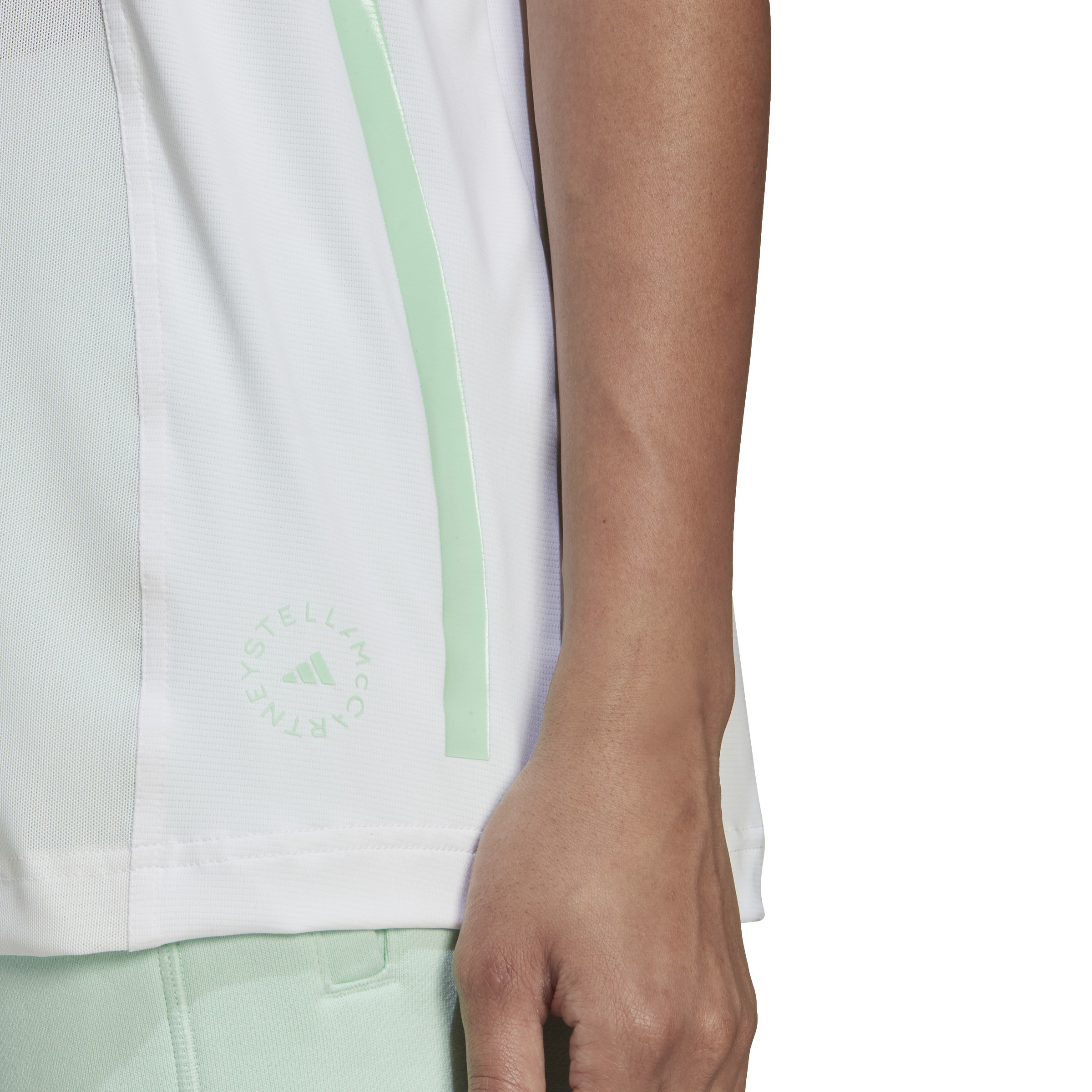 T-shirt da corsa adidas by Stella Mccartney, Bianco, large image number 5