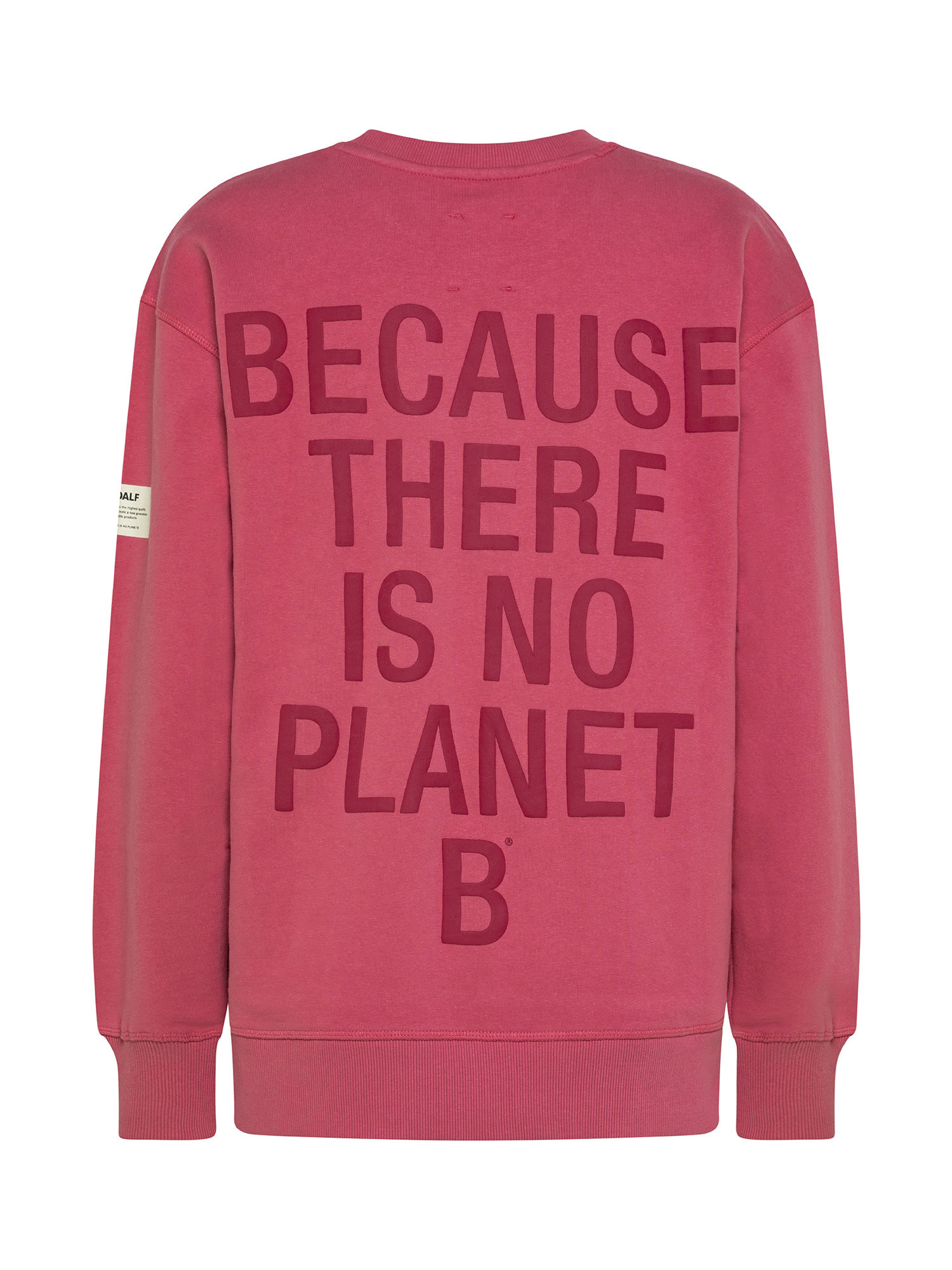 Ecoalf - Storm sweatshirt with print, Dark Pink, large image number 1