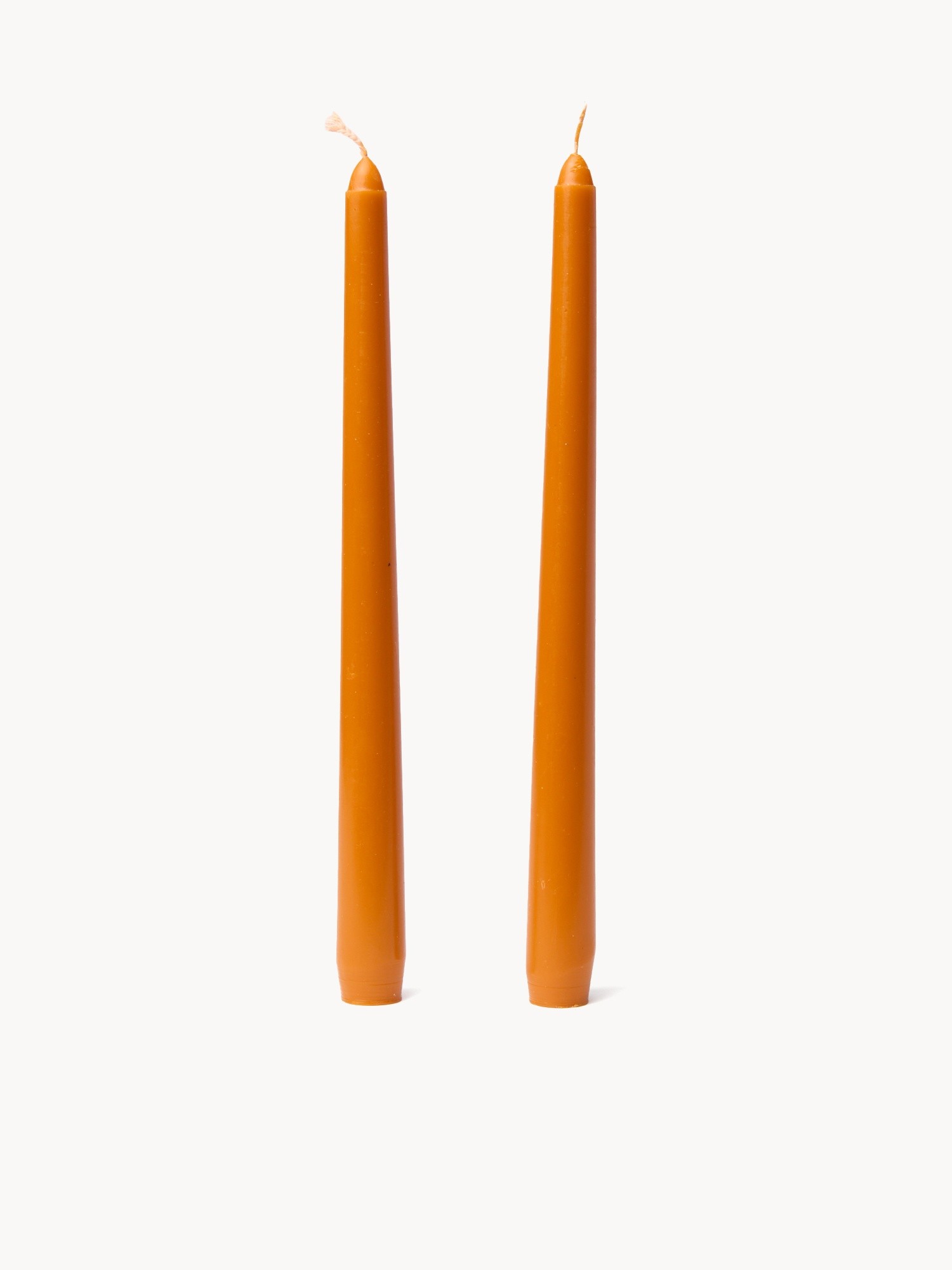 Set di due candele coniche, Arancione, large image number 0