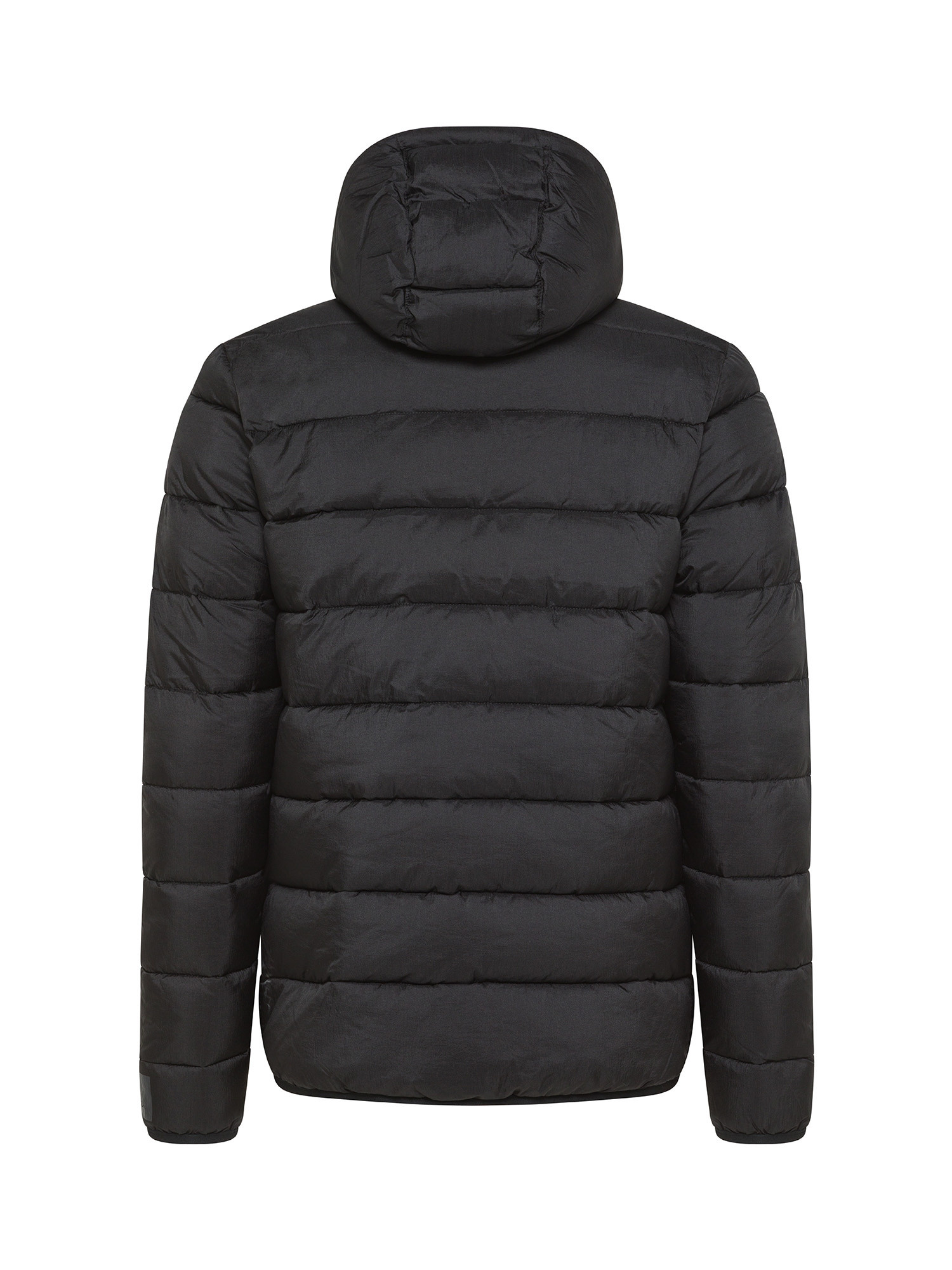 Hooded down jacket, Black, large image number 1
