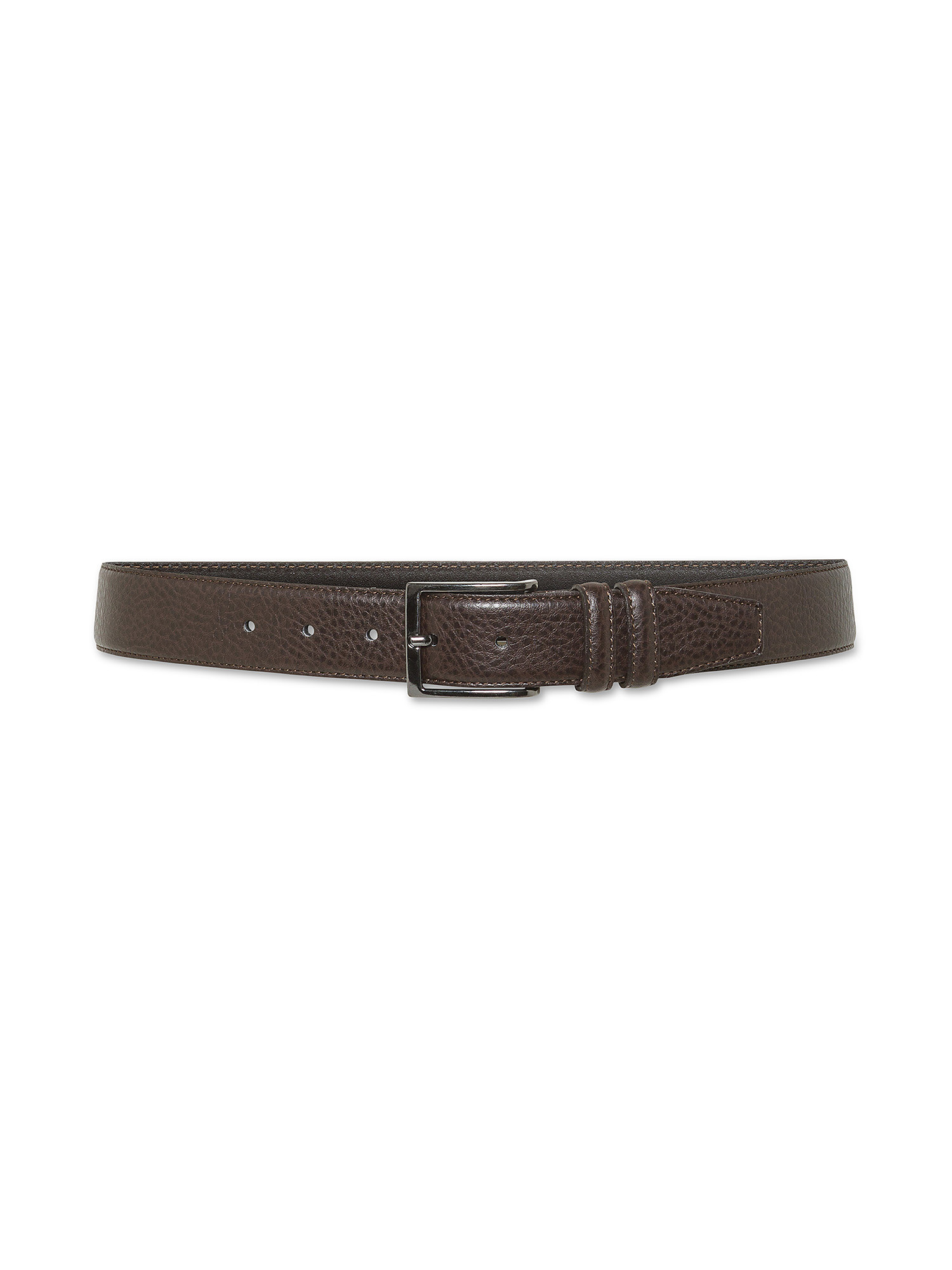 Luca D'Altieri - Leather belt, Dark Brown, large image number 1
