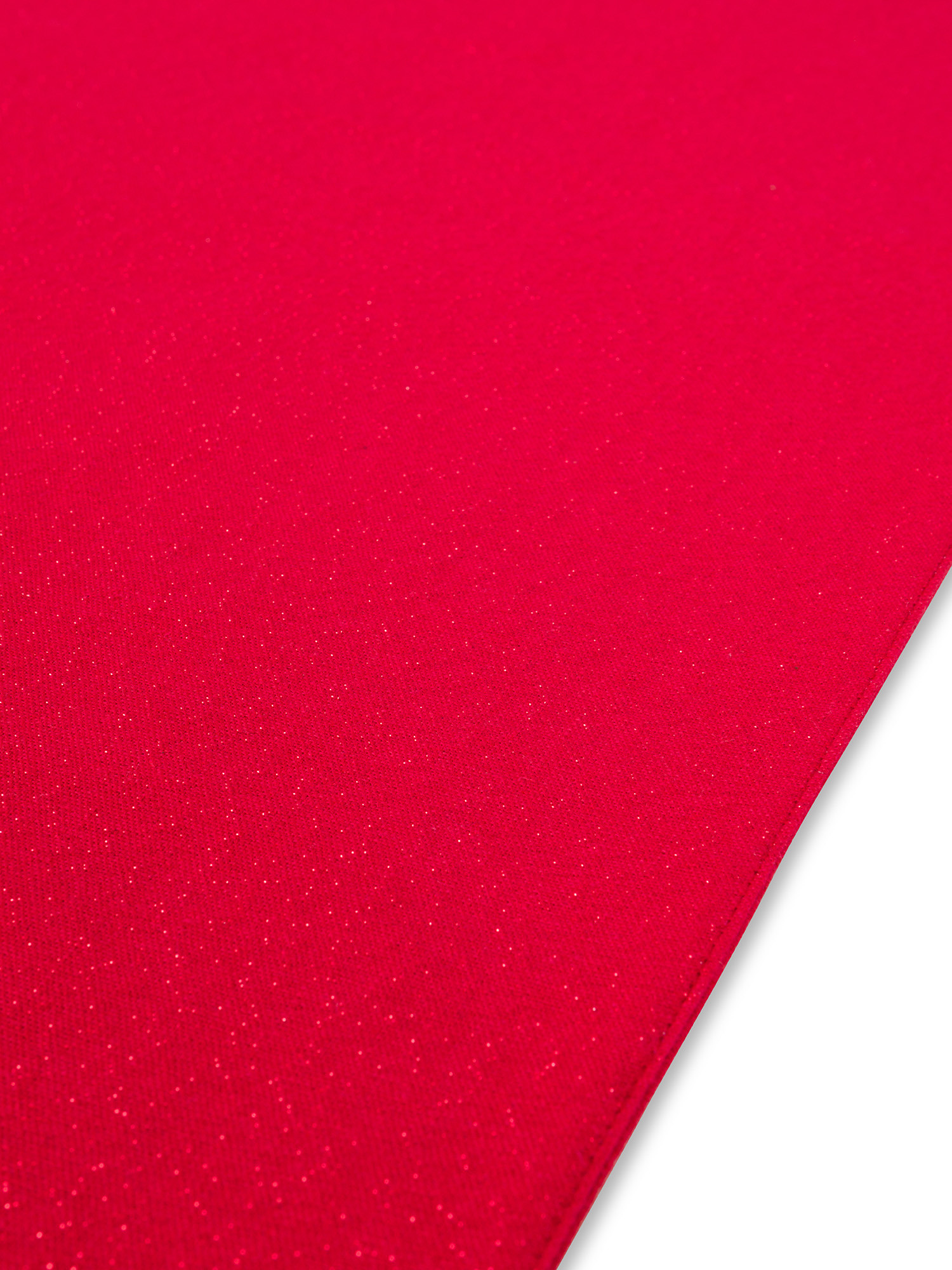 Cotton runner with lurex threads, Red, large image number 1