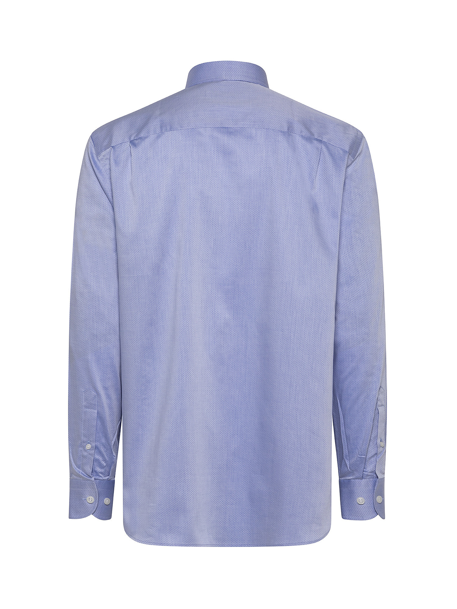 Camicia regular fit twill di cotone, Azzurro, large