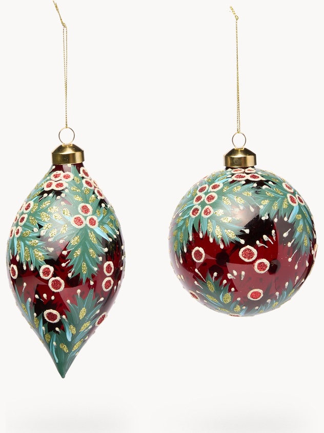 Glass tree bauble