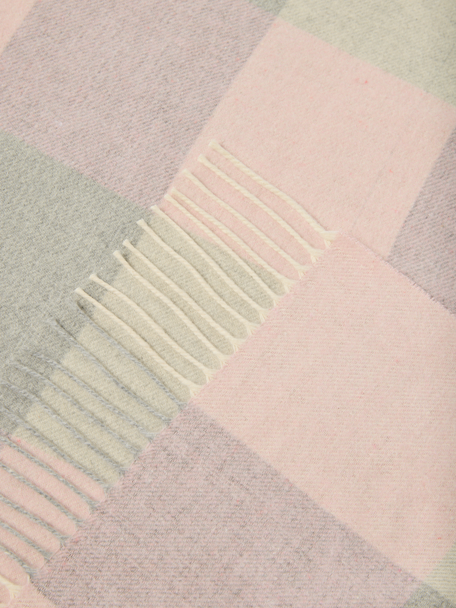 Plaid a quadri made in Italy, Rosa, large image number 1