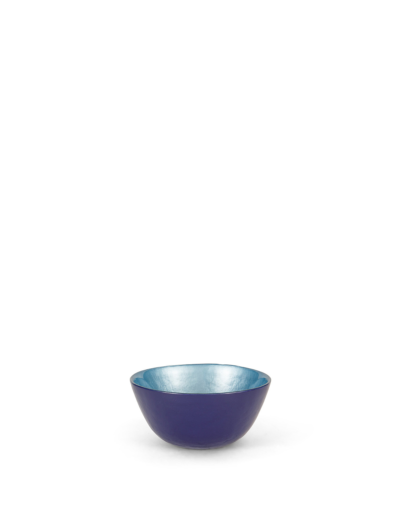 Colored glass bowl, Blue, large image number 0