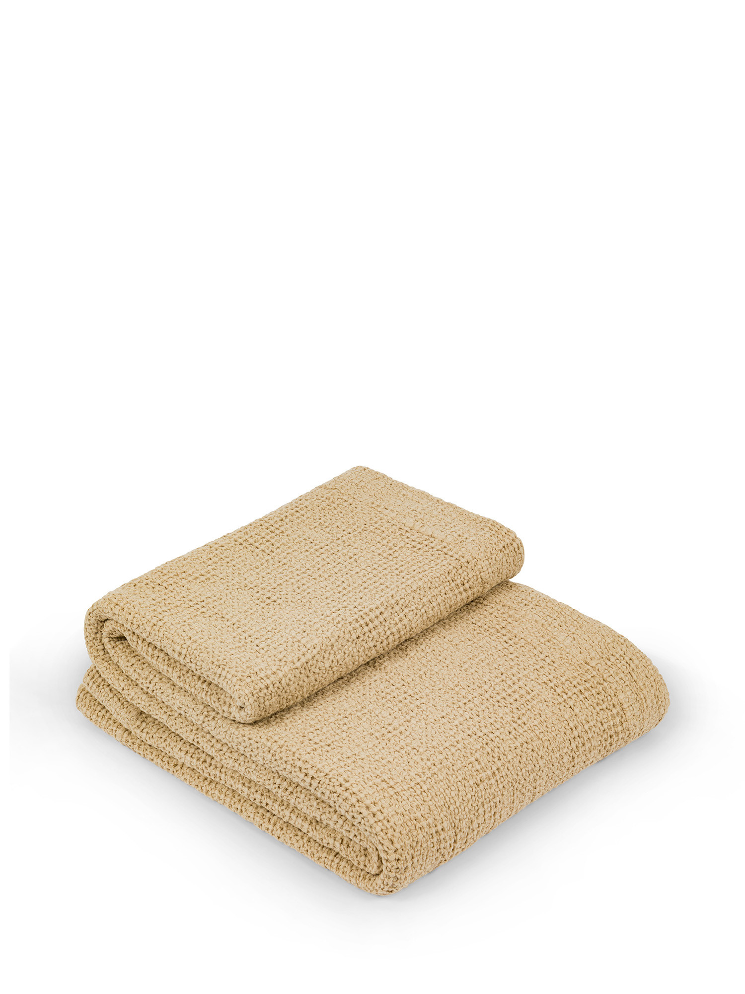 Throw in pure washed cotton, Taupe Grey, large image number 0