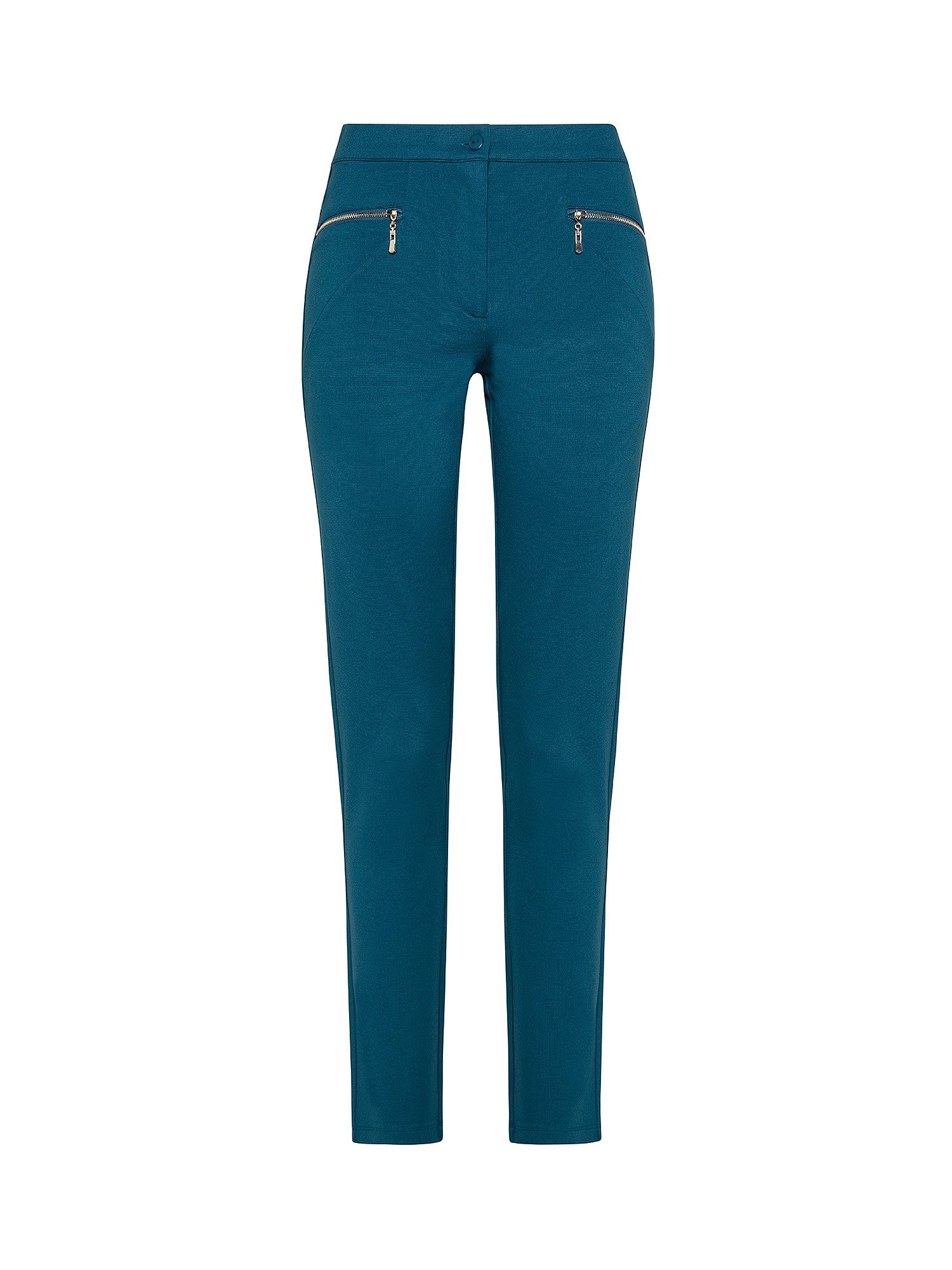 Trousers with pockets, Green teal, large image number 0