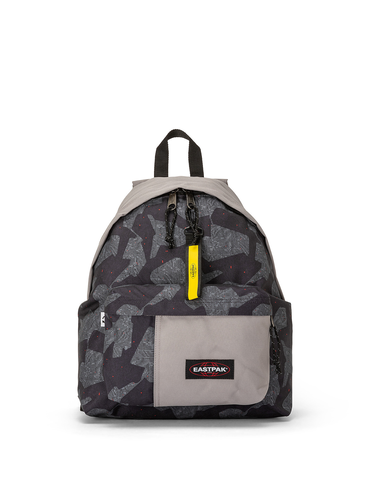 Backpack with laptop compartment and removable key ring, Grey, large image number 0