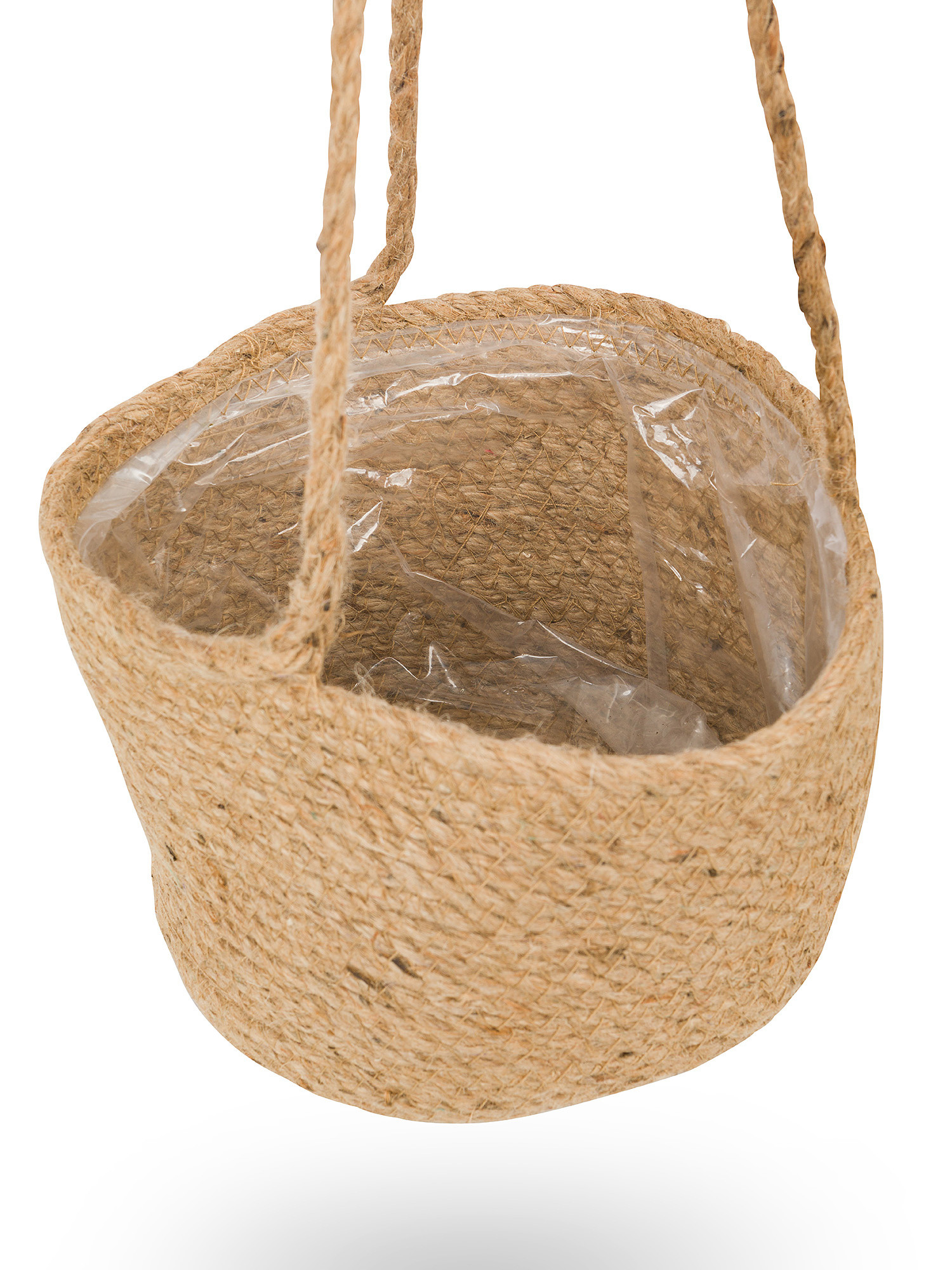 Jute cachepot, Rope, large image number 1