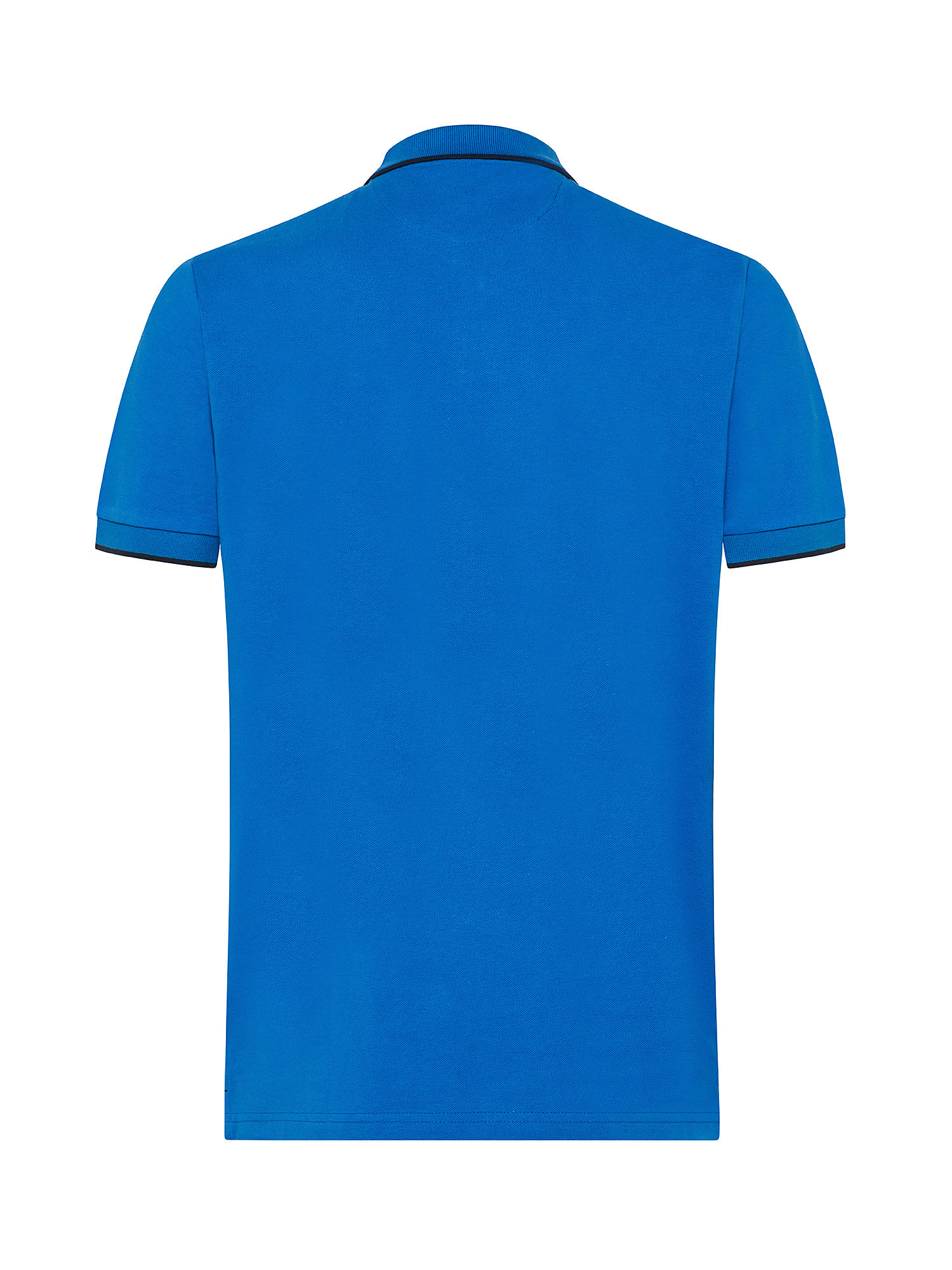 North Sails - Organic cotton piqué polo shirt with micrologo, Electric Blue, large image number 1