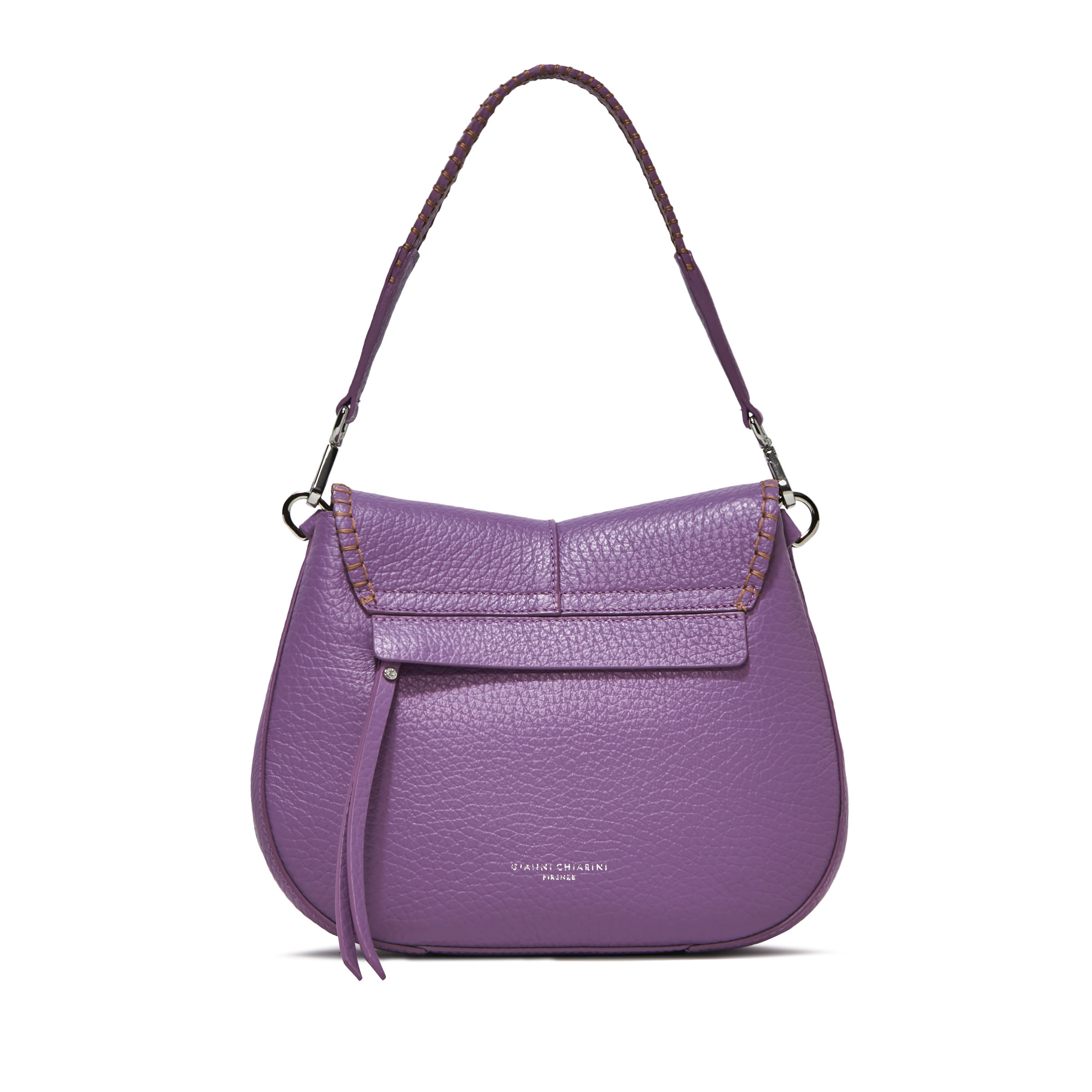 Gianni Chiarini - Helena Round bag in leather, Purple Wisteria, large image number 1