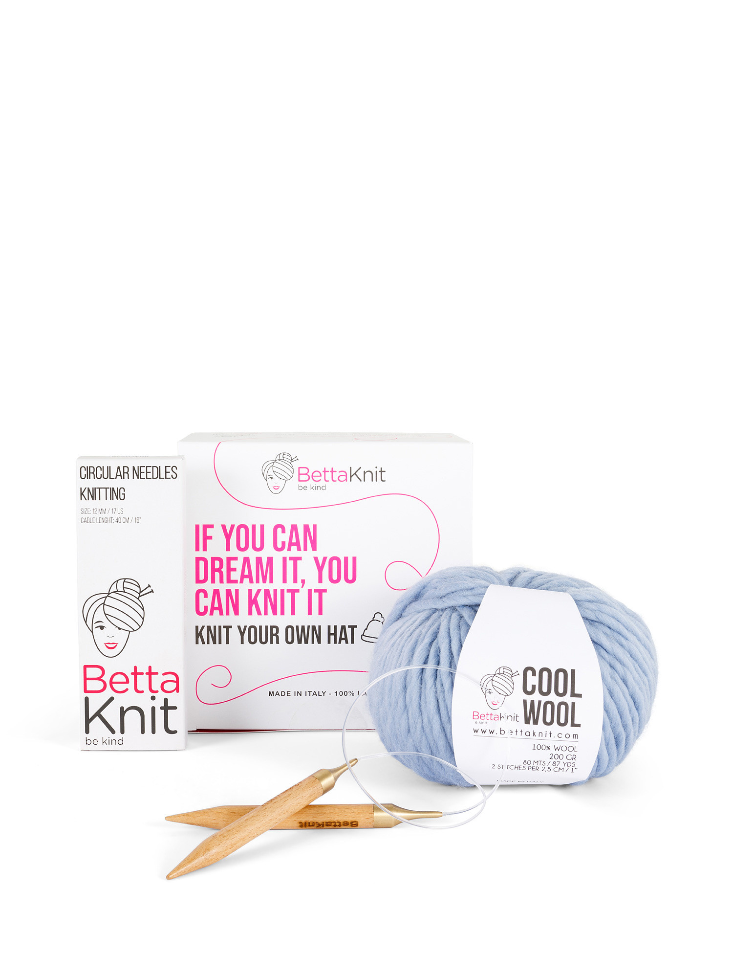 Ball set Cool Wool pure wool by BettaKnit, Light Blue, large image number 0