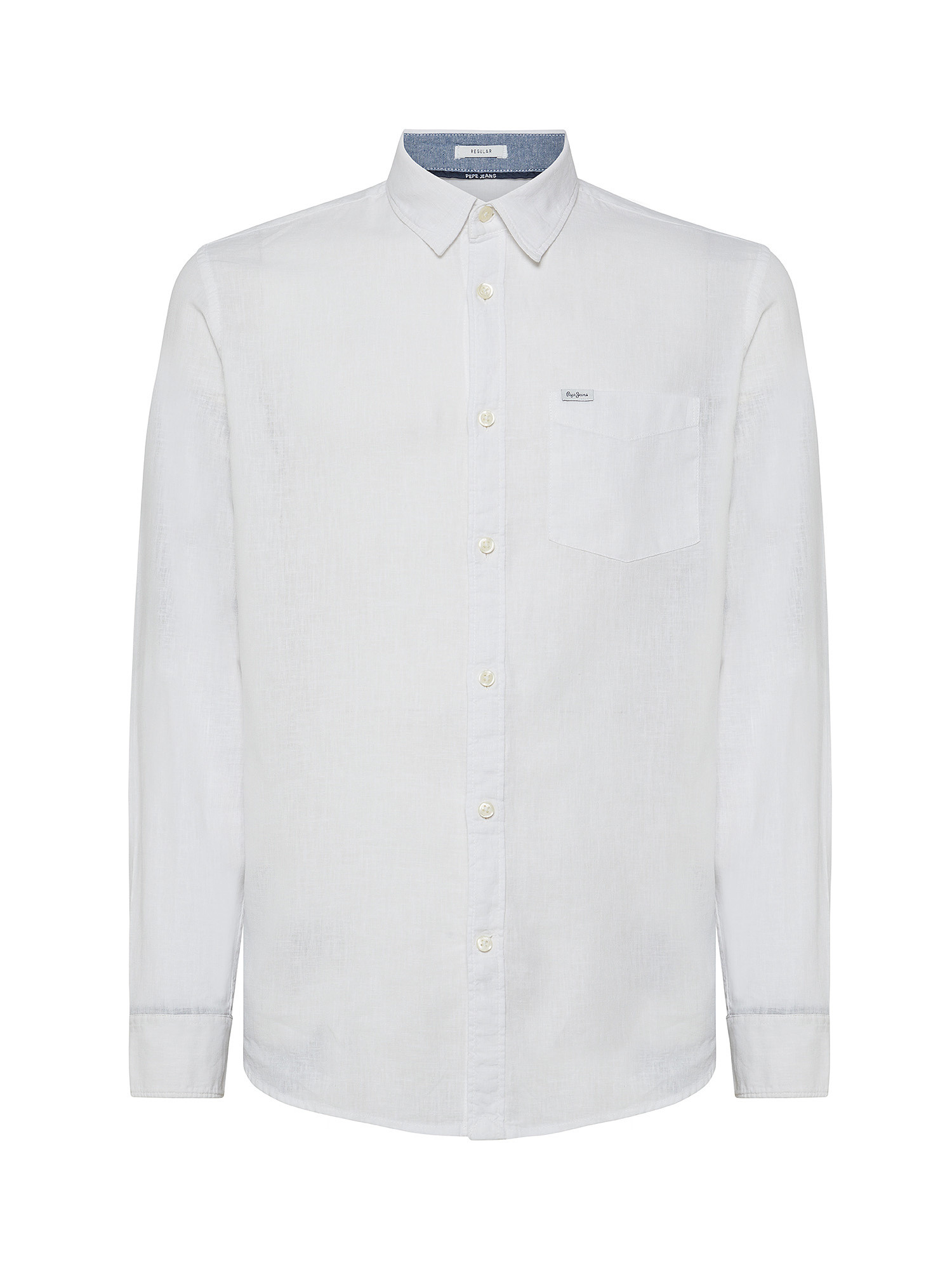 Pepe Jeans -  Camicia in misto lino, Bianco, large image number 1