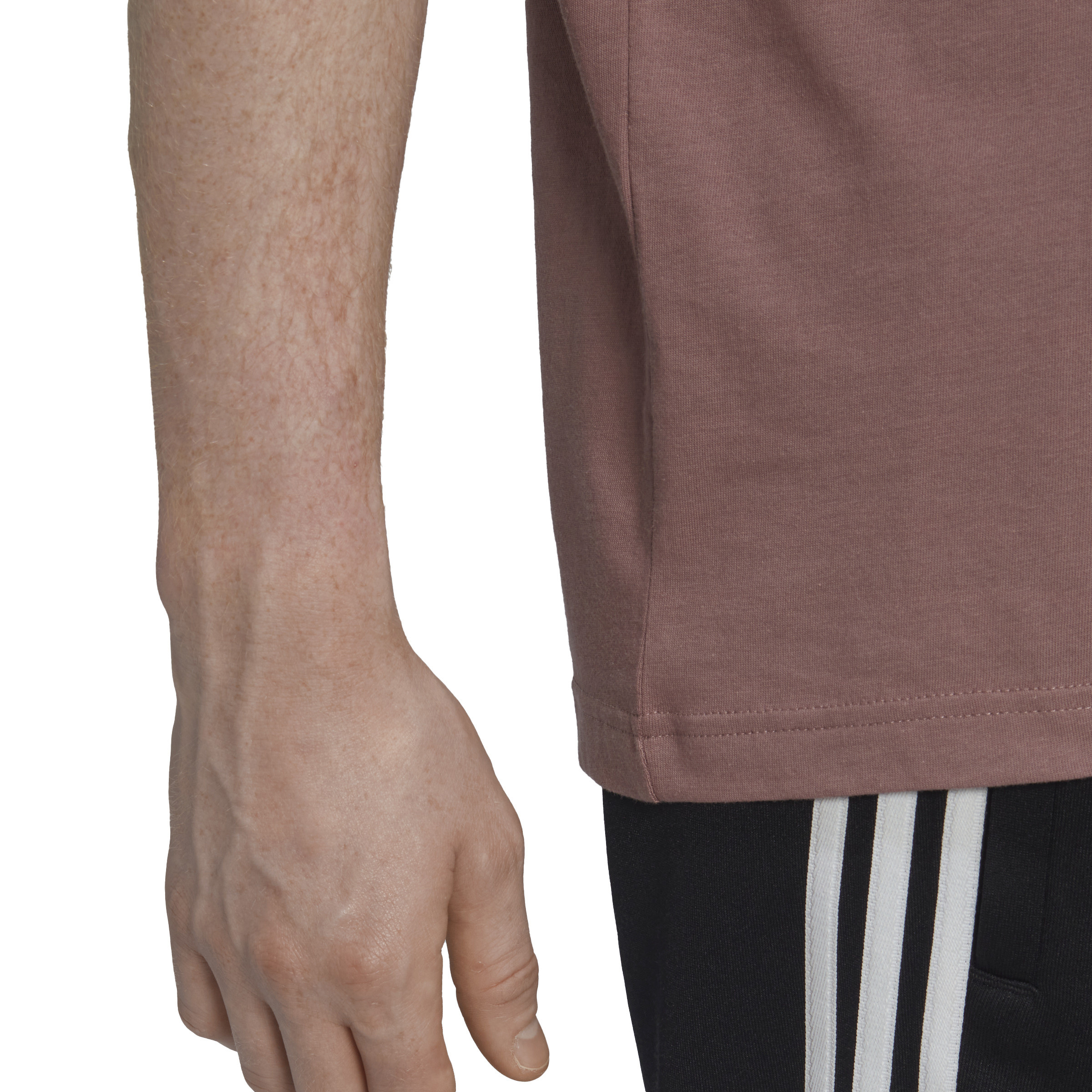 Adidas - Crewneck T-shirt with logo, Antique Pink, large image number 3