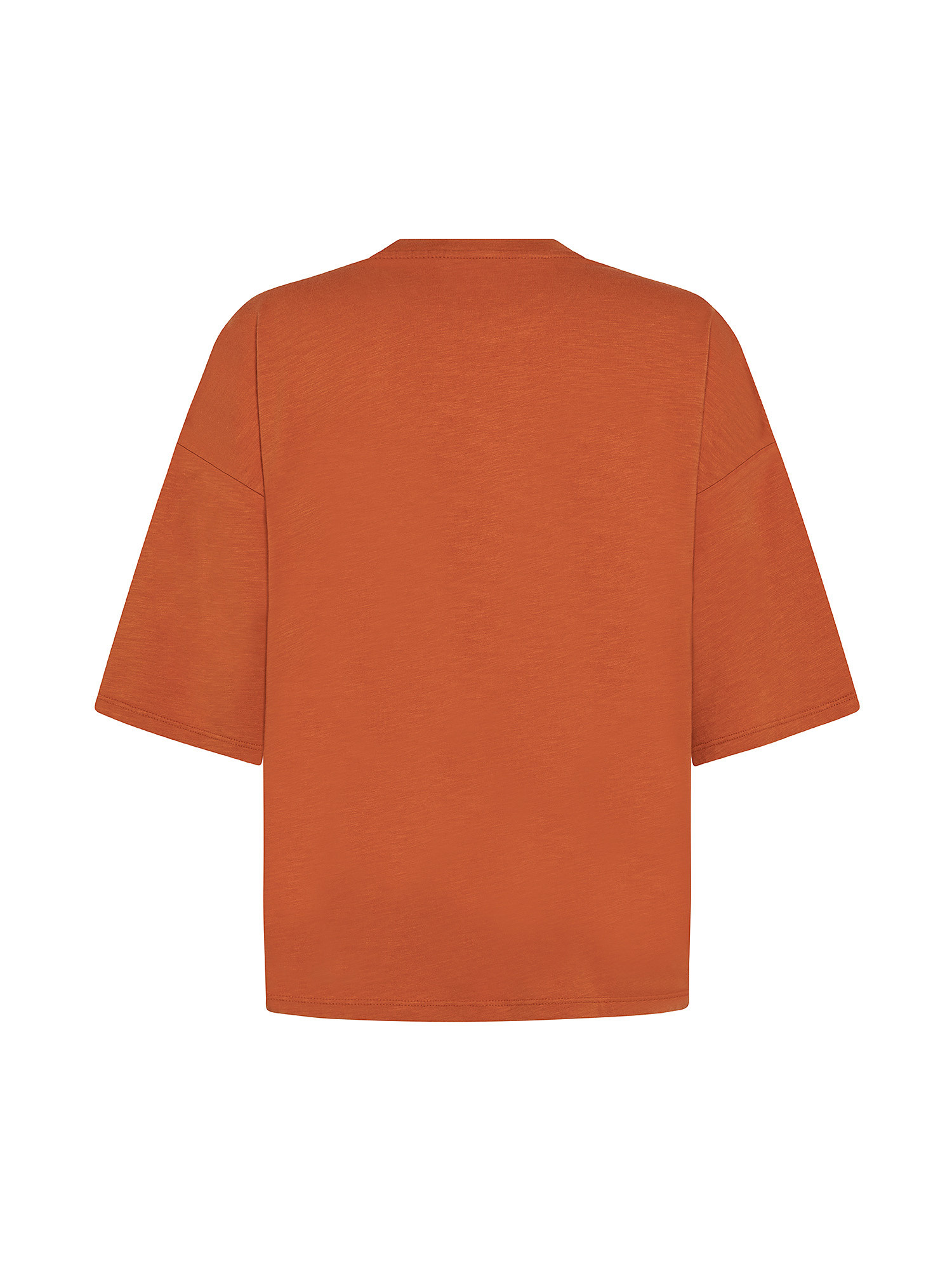 Graphic Drapey Tee, Orange, large image number 1