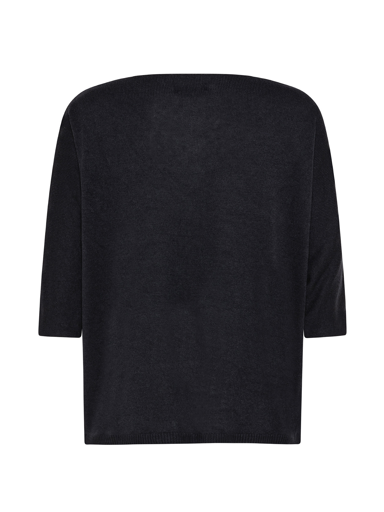 Oversized sweater with neckline, Blue, large image number 1
