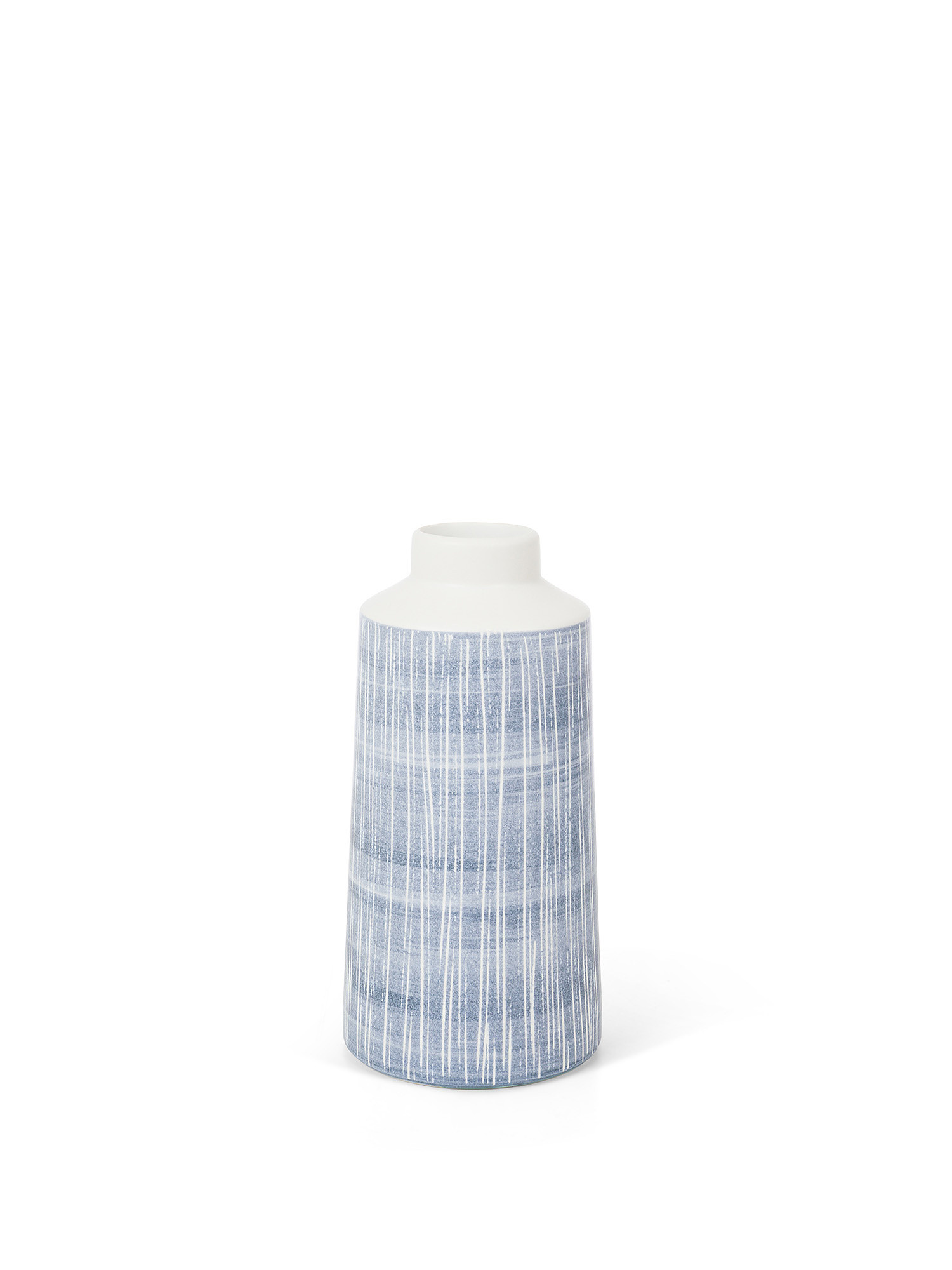 Vaso in ceramica prodotto artigianalmente, Azzurro, large image number 0