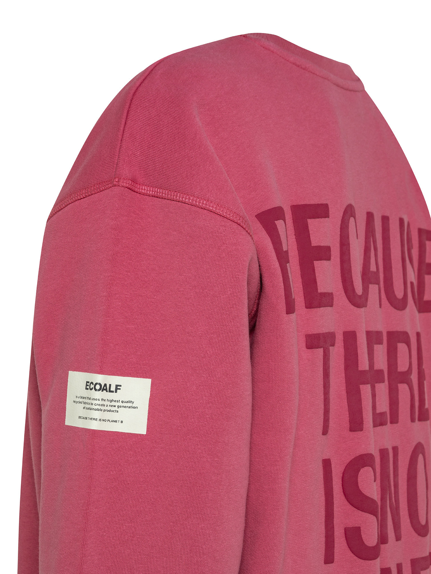 Ecoalf - Storm sweatshirt with print, Dark Pink, large image number 2