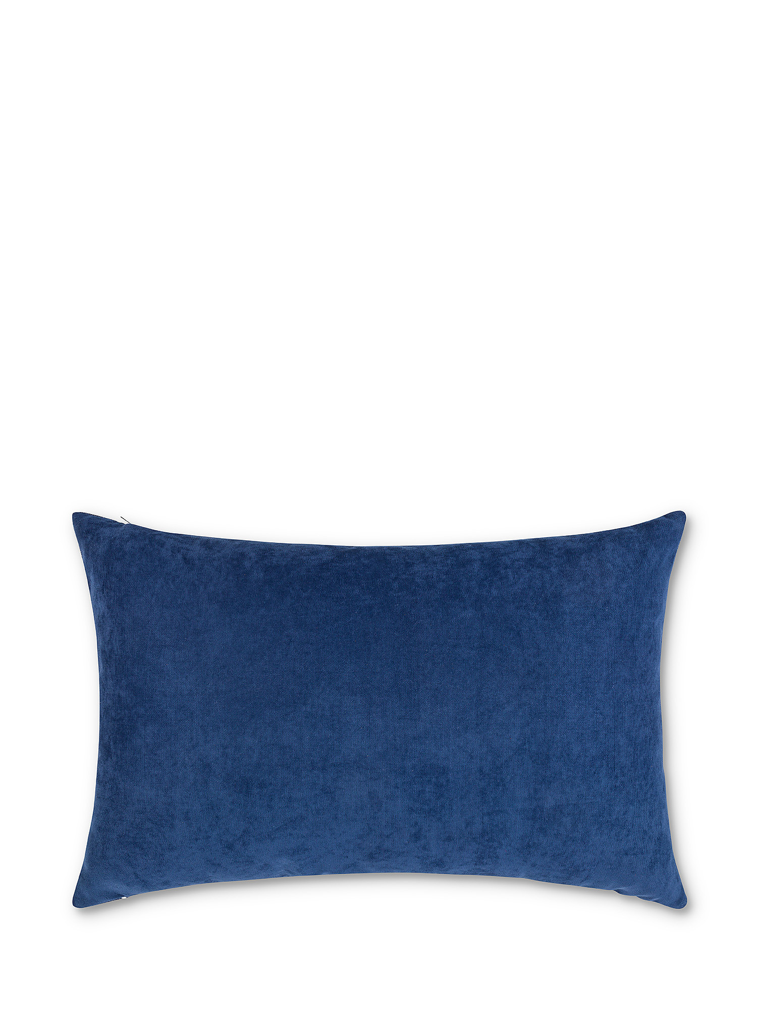 Cuscino tessuto motivo a righe 35x55cm, Blu, large image number 1