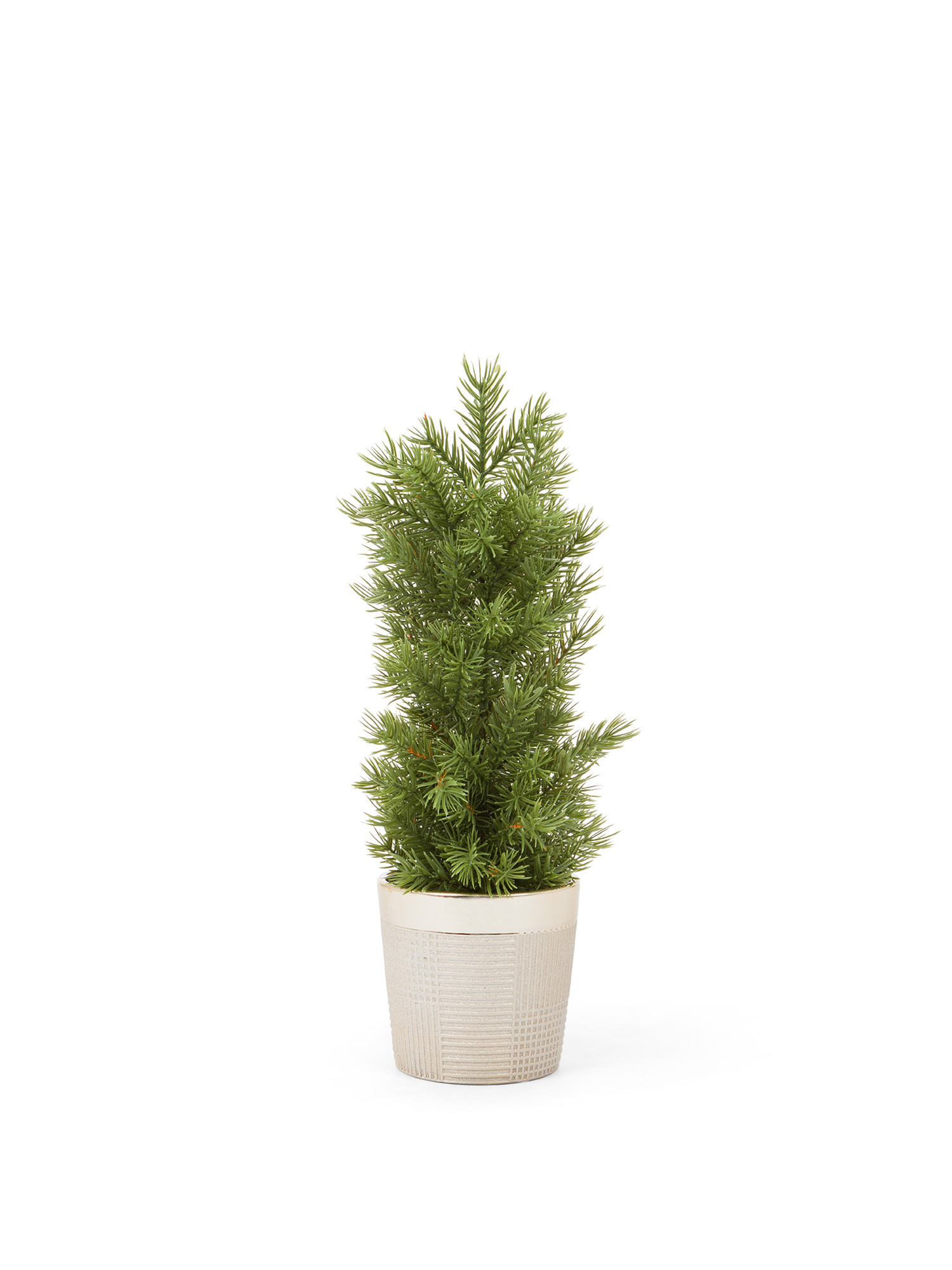 Mini albero di Natale con vaso, Verde, large image number 0
