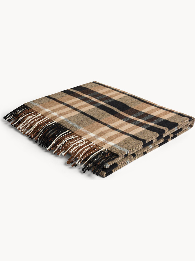 Plaid a quadri made in Italy