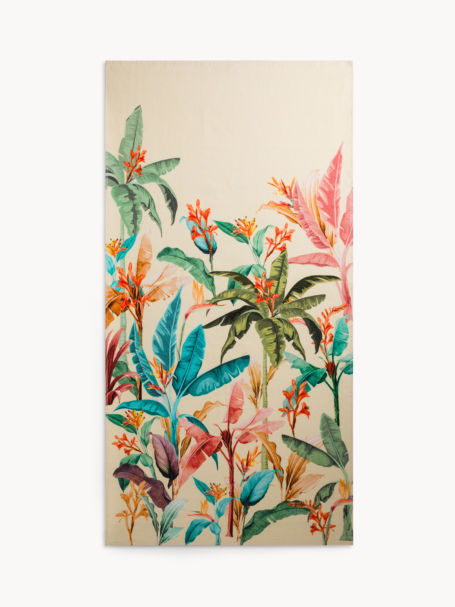 Fish pattern cotton beach towel, Multicolor, large image number 0