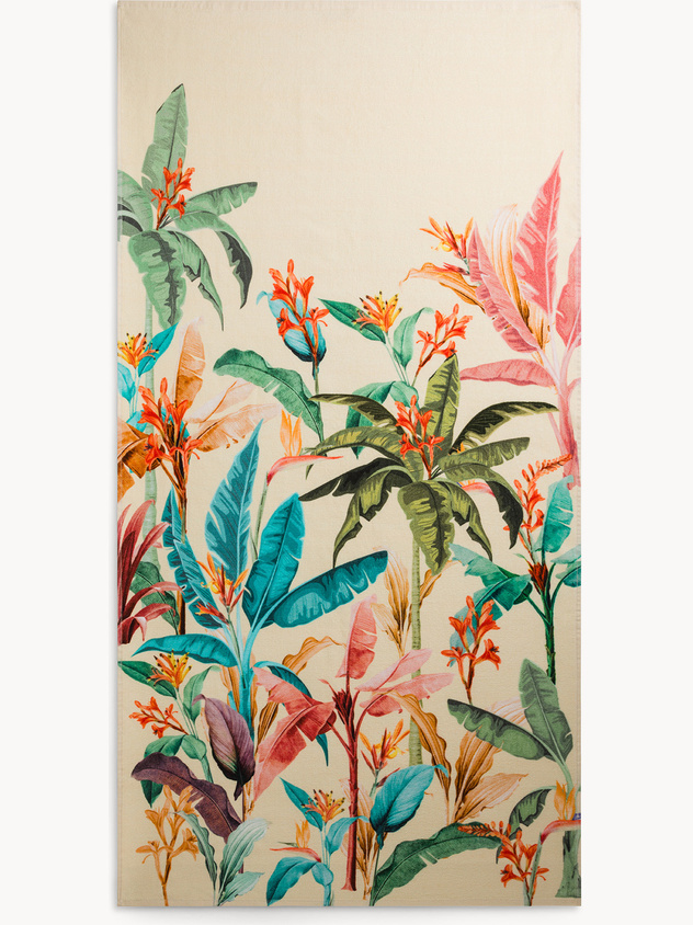 Fish pattern cotton beach towel