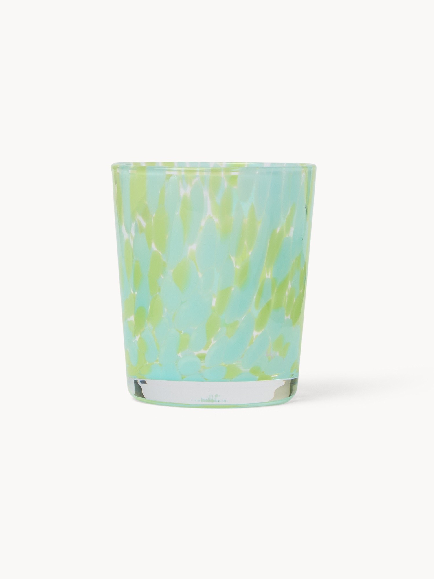 Bicchiere in vetro di Murano, Verde/Azzurro, large image number 0