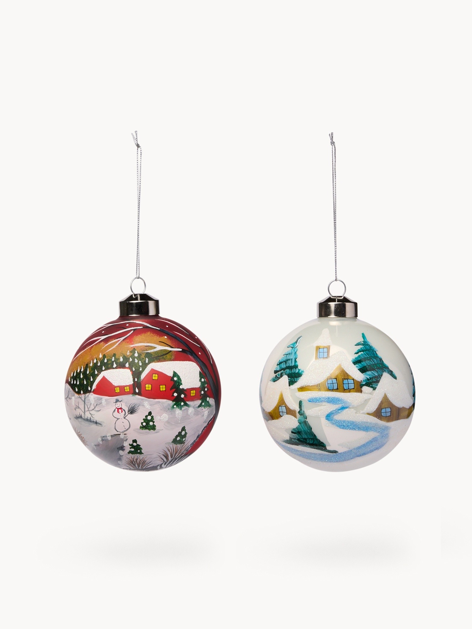 Glass tree bauble, Multicolor, large image number 0