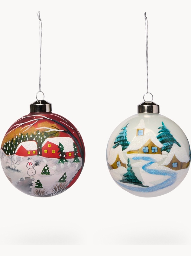 Glass tree bauble