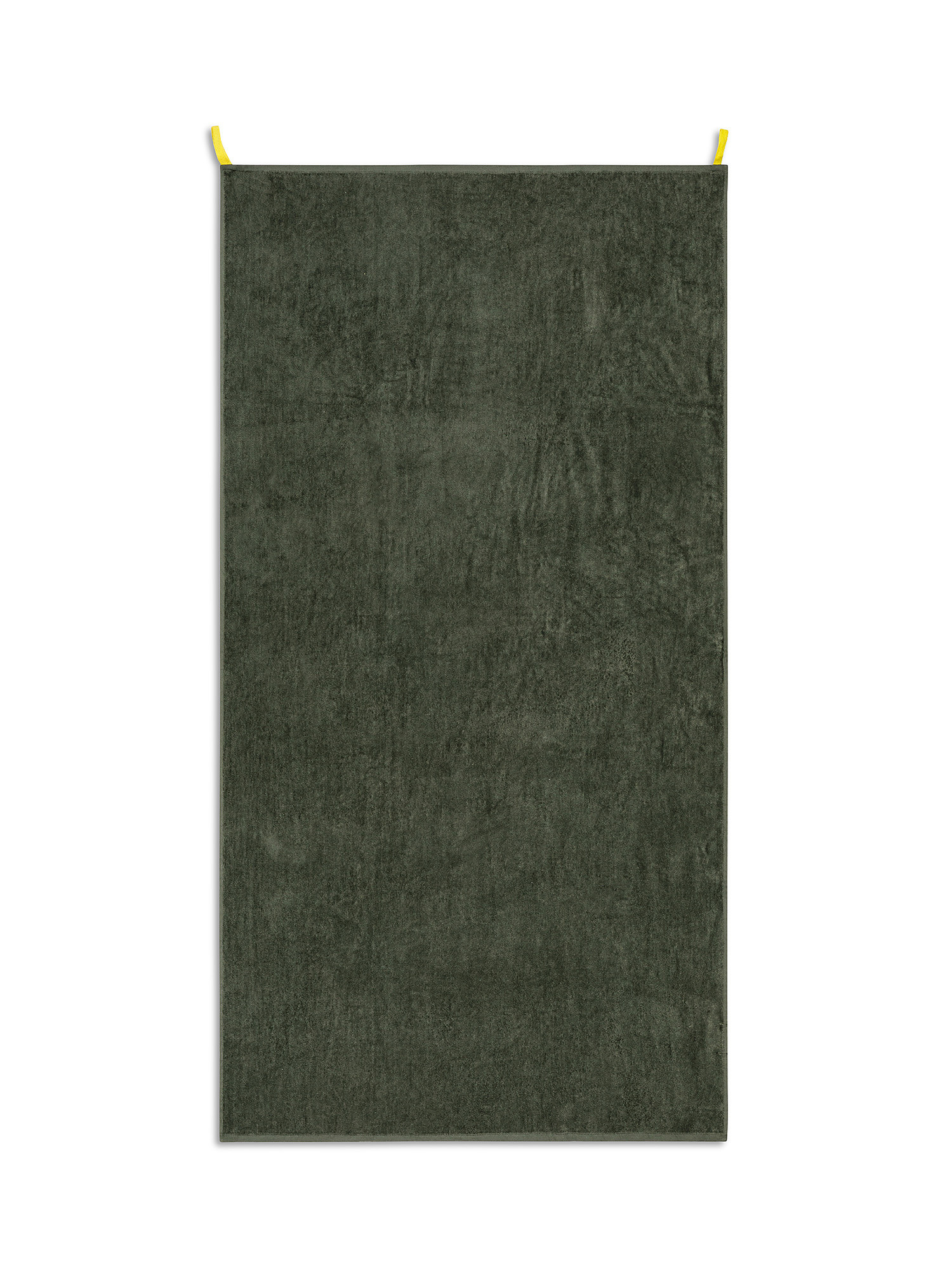 Solid color beach towel, Dark Green, large image number 0