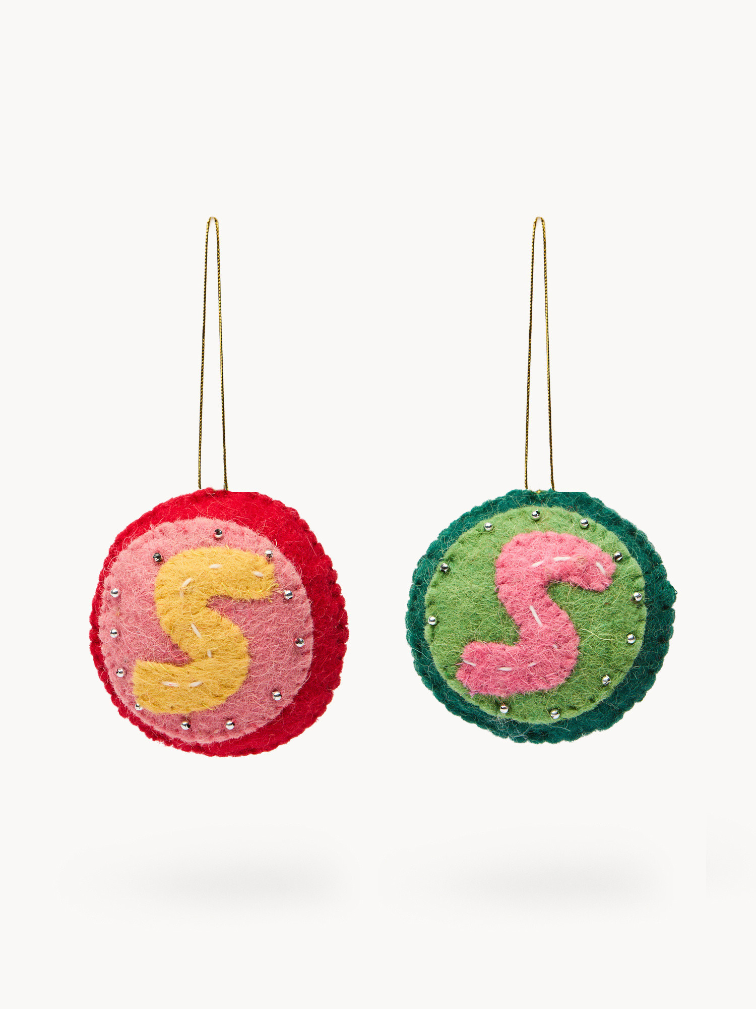 Pallina in feltro lettera S, Multicolor, large image number 0