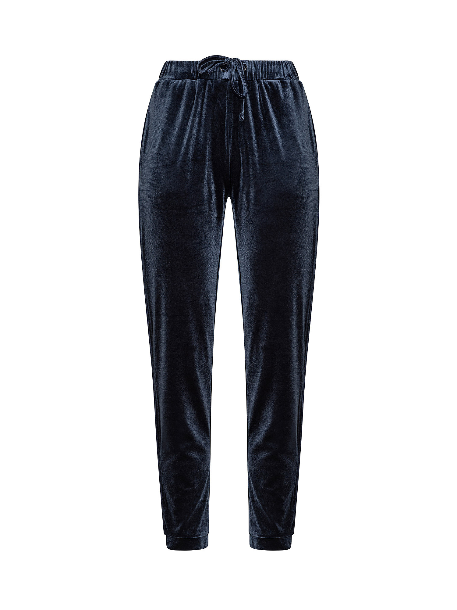pantalone in ciniglia, Blu, large image number 0