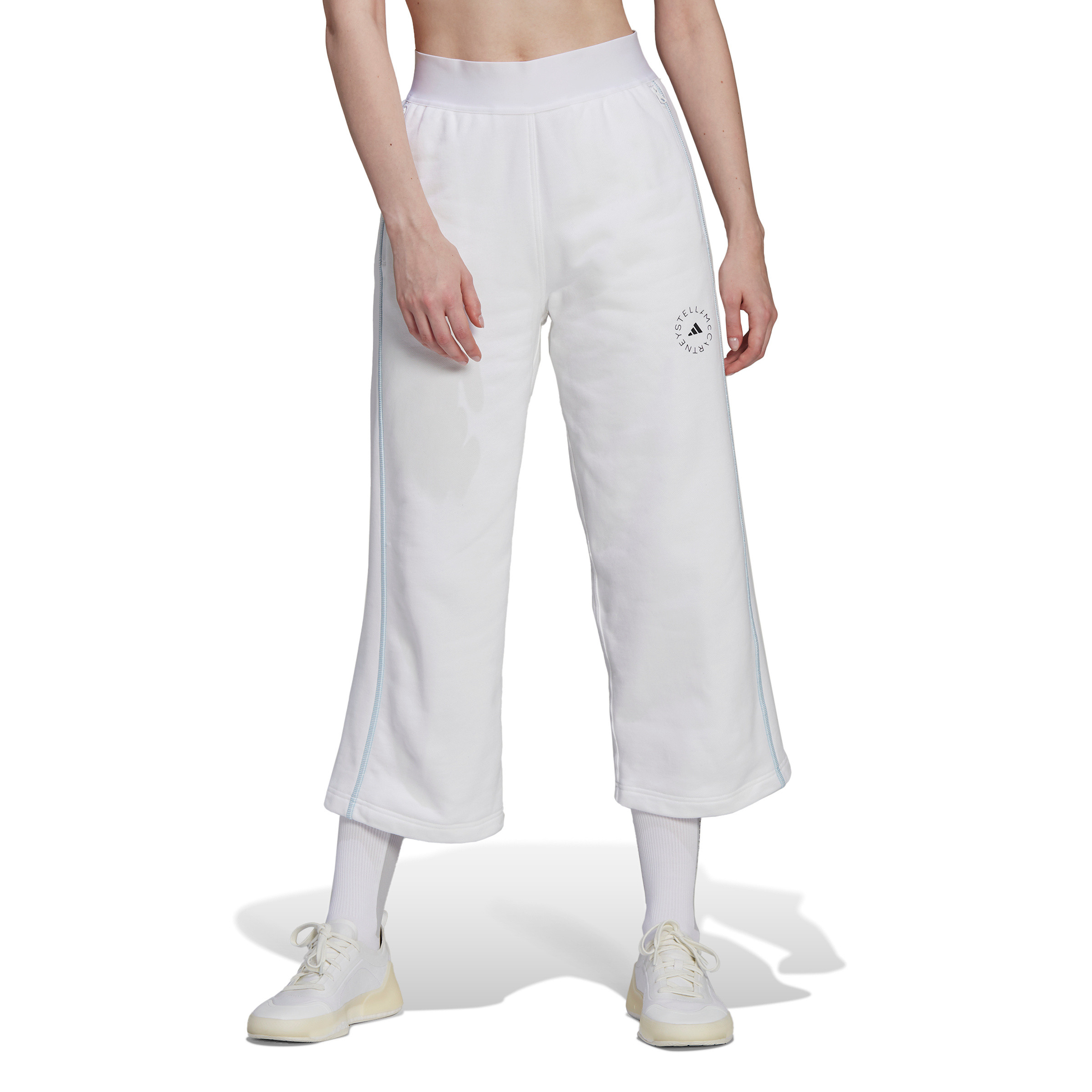 Pantaloni crop adidas by Stella mccartney, Bianco, large image number 2