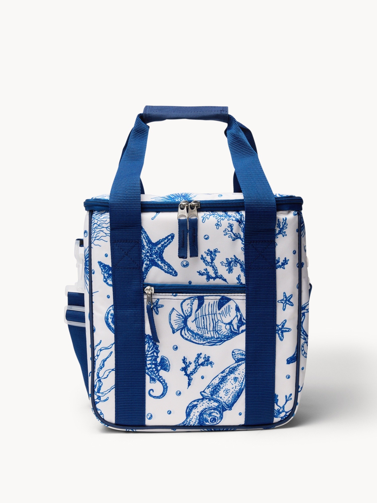 Borsa termica 12 Lt motivo pesci - Prezzo di lancio, Bianco/Blu, large image number 0