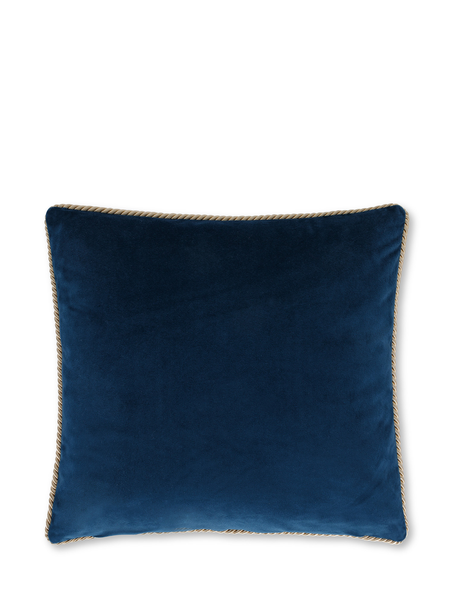 Velvet cushion 45x45cm, Dark Blue, large image number 1