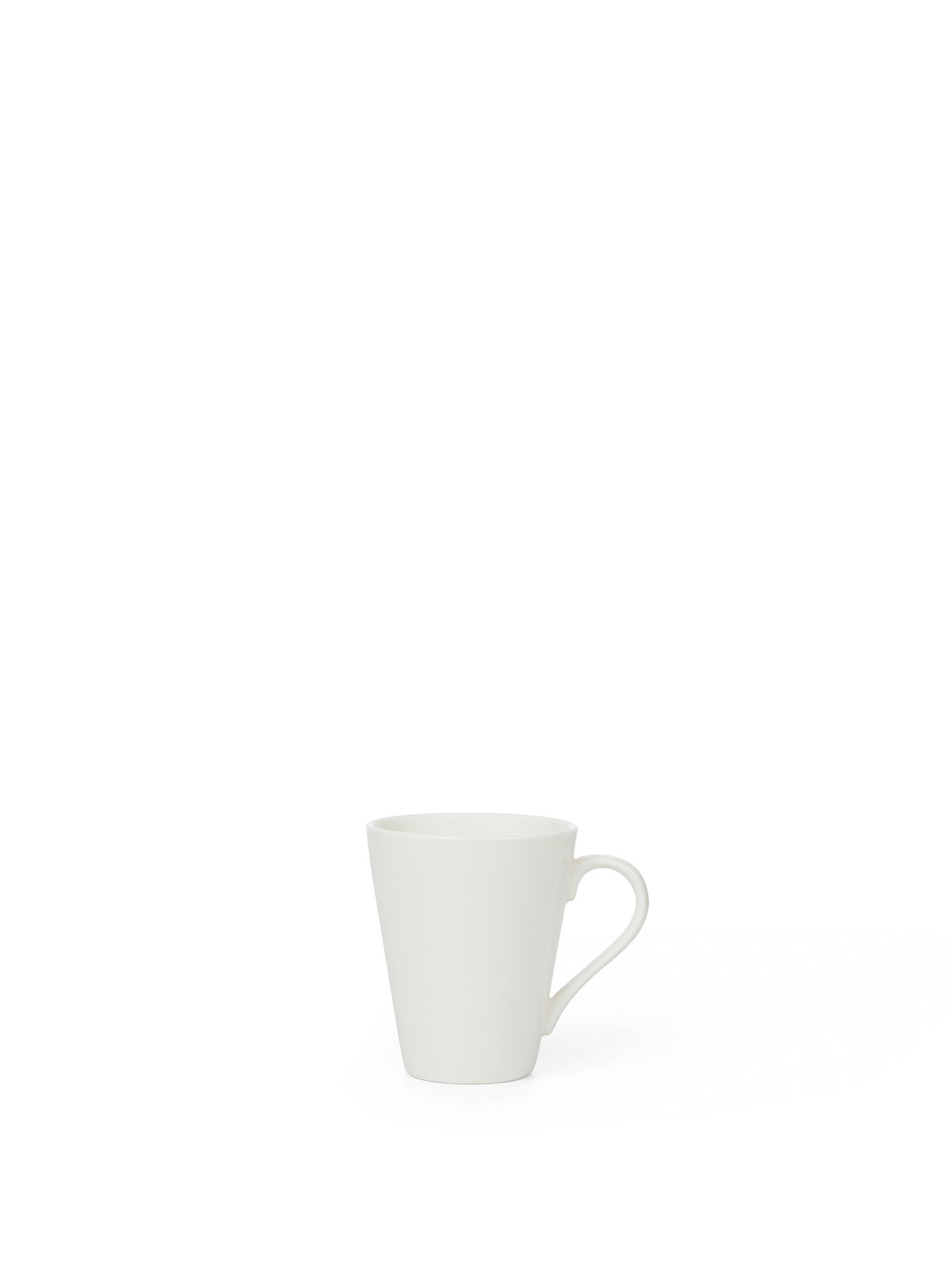 White porcelain mug, White, large image number 0