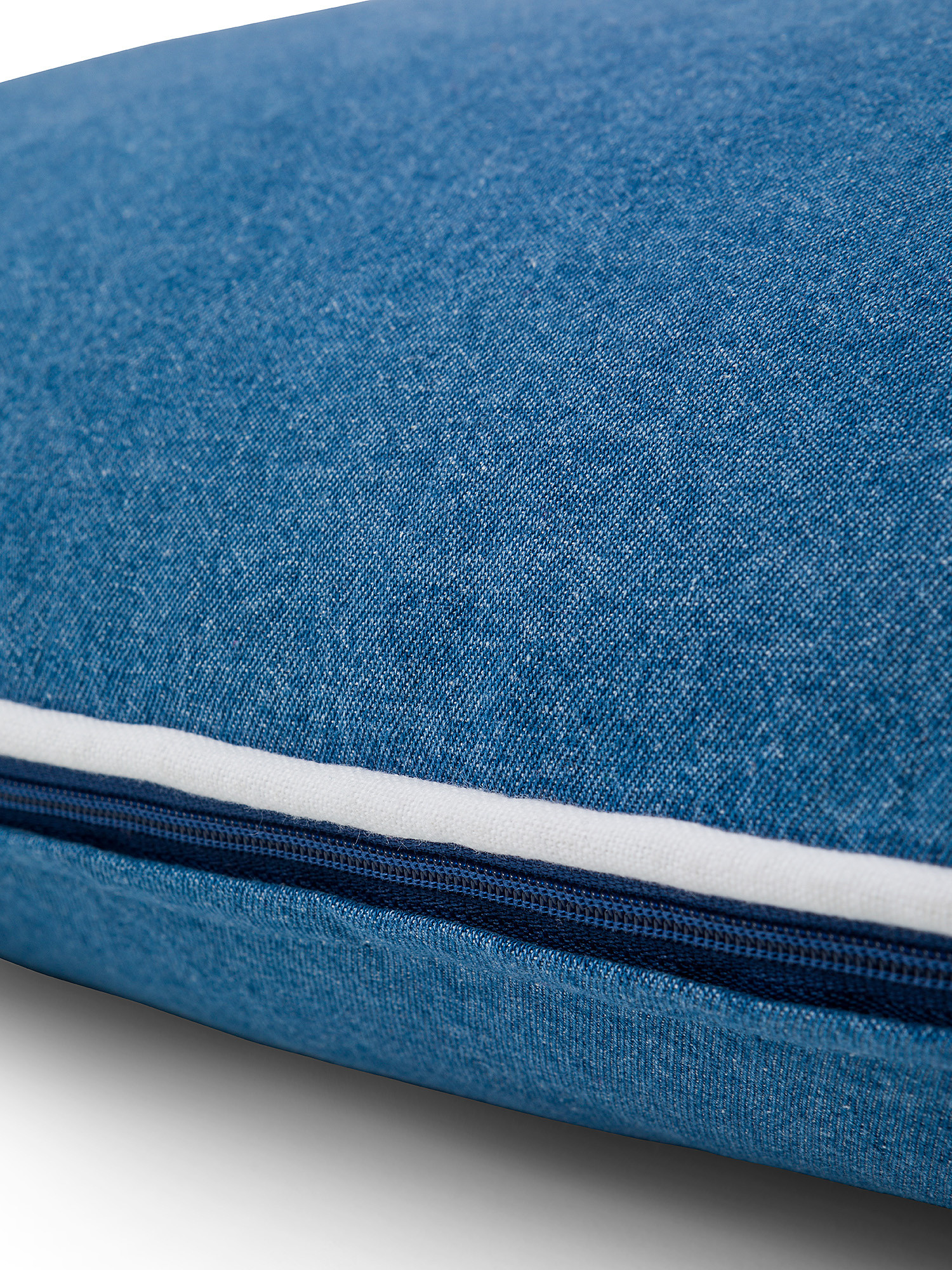 Denim fabric cushion 45x45cm, Light Blue, large image number 2