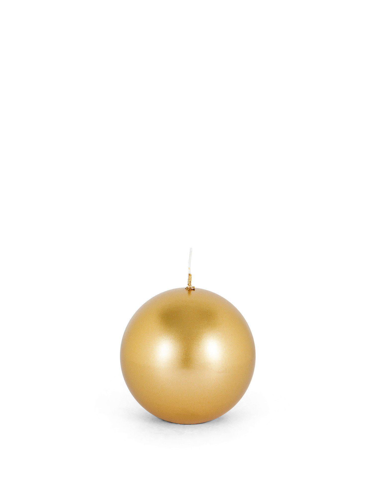Lacquered wax sphere made in Italy, Gold, large image number 0